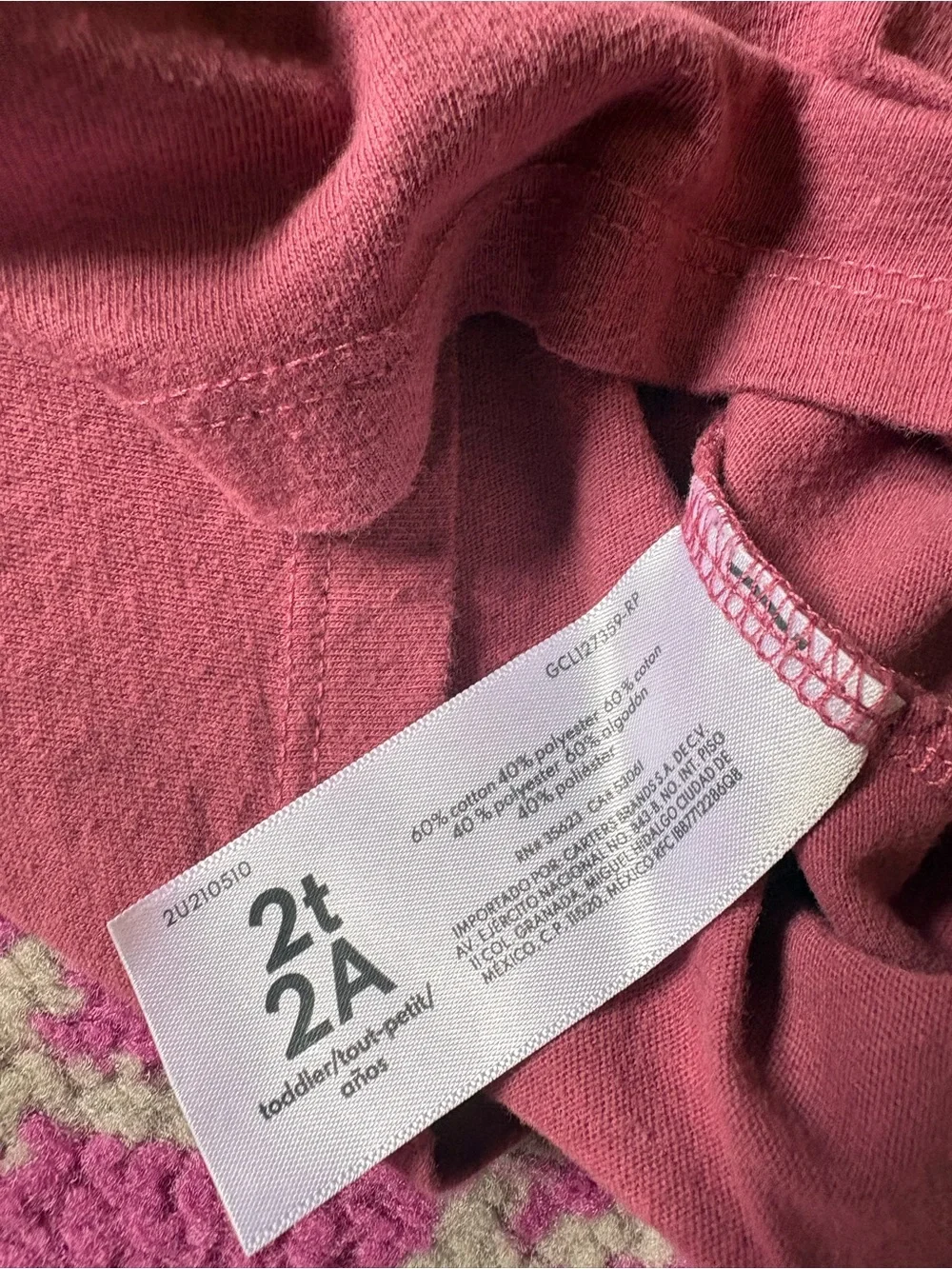 Carters Sweet and Sour Long Sleeve Shirt Toddler Girls 2T